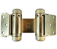 Bommer 1514H Light Duty Double Acting Spring Hinge with Hold Open 632 us3 Polished Brass