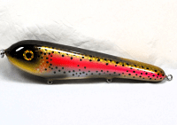 Hughes River Baits 8" Rollin Jonah Color: HRC Wild Rainbow Trou HD 