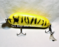 H&H 5" Fat-Boy Crank Bait with Live Tail; Yellow Tiger