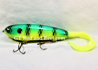 H&H 6" Drop Belly Glide Bait with Soft Tail: Yellow Perch