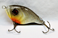 DODO 4" Stubby Slab Jerk Bait, 2 oz.; Red Gill Shiner