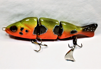 DODO 8" Triple Swimmer with Stinger Tail; Peacock Bass 