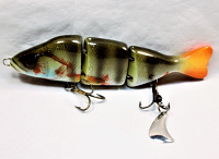 DODO 8" Triple Swimmer with Stinger Tail; Bloody Perch