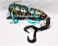 Nimmer Swimmer 7" Mega Wolly Pog with Tail, Color Green Gold Tiger