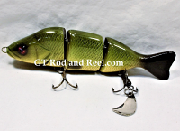 DODO 8" Triple Swimmer with Stinger Tail; Gold Belly Walleye 