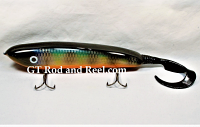 H&H 9" Drop Belly Glide Bait with Soft Tail: Orange Belly Shad BT