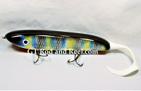 H&H 9" Drop Belly Glide Bait with Soft Tail: Blue Shad