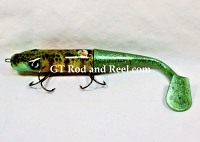 DODO 9" (incl tail) 3.5" Solid Bait, Lamprey Paddle Tail 2 oz.; Sunfish