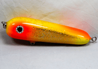 Hughes River Musky 5" Hughey Bait Color; Glitter Sunrise 