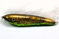 Hughes River Musky Lucky 7" Shaker Bait Color; Bronze Metallic Bullhead