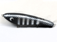 Hughes River Musky Baits, 8" Shaker, Color; Okoboji Ghost w/Swivel Hook Keepers