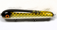 Hughes River Musky Baits, 8" Hughey, Color; Golden Red Horse Sucker 