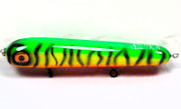 Hughes River Musky Baits, 8" Hughey, Color; Fire Tiger 