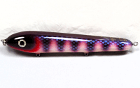 Hughes River Musky Baits, 8" Hughey, Color; Pro's Plum Perch