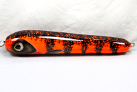 Hughes River Musky Baits, 8" Hughey, Color; Orange Fire Belly