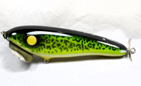 Hughes River Musky 6" SpeedWaker Top Water Bait, Color: Green Walleye #1-Proto