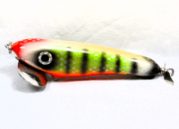 Hughes River Musky 5" SpeedWaker Top Water Bait, Color: White Okoboji Perch