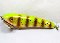 Hughes River Musky 6" SpeedWaker Top Water Bait, Color: Gordy's Glitter Green 