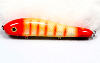 Hughes River Baits 8" Hump Back, Color: Stawberry Okoboji Perch