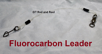 50 LB EZ Clip Fluorcarbon Leader 4" 