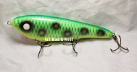 Smuttly Dog Baits Lures 7" Drop Belly, Color; Green Frog