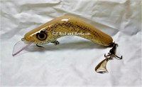 Pearson Plugs Boomerang 6" Crank Bait with Rattle & Live Tail Hatchet: New River Sucker