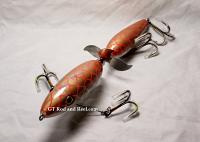 RyLure Topper Minnow 9" Mid-Spin Color Brown Carp