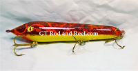 Muskie Safari Mr. Automatic 8" Count-Down Glide Bait Ruby Lace x Yellow