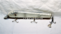 H&H 10" CL Crank Bait with Stinger Tail; Silver Ghost