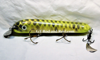 H&H 8" CL Crank Bait with Stinger Tail; Carp Sparkling Yellow