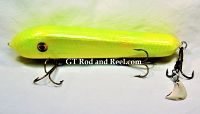 H&H 8" Classic Round Nose Glide Bait, with Stinger Tail, Limon Shad