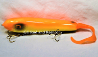 H&H 9" Drop Belly Glide Bait with Soft Tail: Orange Crush