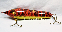 Muskie Safari Mr. Automatic 6" Count-Down Glide Bait Ruby Red Lace