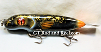 PB-Nug D&R 6" Dive and Rise Bait; B & G Orange Tail 