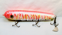 H&H 9" Drop Belly Glide Bait with Stinger Tail, Pink Tiger