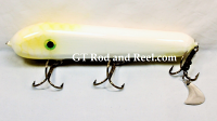 H&H 8" Classic Round Nose Glide Bait, with Stinger Tail, Yellow Koi