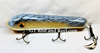 H&H 8" Classic Round Nose Glide Bait, with Stinger Tail, Golden Shiner