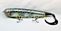 H&H 9" Drop Belly Glide Bait with Soft Tail: Grey Ghost 