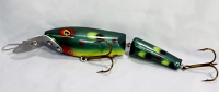 Leo Lure-Shayla Shad-Jointed 5.25" Color Emerald Frog