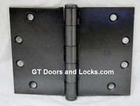 Hager WT1279 Hinge 1 Each 4-1/2" x 5" Square Corner US10d Black Bronze Oiled Hager Wide Throw Hinges