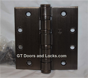 Hager Hinge BB1168 Full Mortise Hinge 6" x 6" US10d Dark Oil Rubbed Bronze