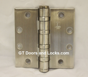 Hager Hinge BB1199 Full Mortise Hinge 4 1/2" x 4 1/2" US32d Satin Stainless Steel non Removable Pin