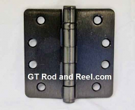 Hager RCBB1279 Hinge 1 Each 4" x 4" 1/4" Radius Ball Bearing Hinges US10d Black Bronze Oiled