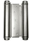 Bommer 3029-8-603 8x4.5 Double Acting Spring Hinge-Mortise Type-Steel Base-Zinc Plated (Satin Silver)
