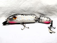 H&H 8" CL Jointed Crank Bait with Stinger Tail; Black Crappie