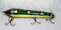 Muskie Safari Mr. Automatic 10" Count-Down Glide Bait Green Frog