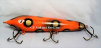 Muskie Safari Mr. Automatic 8" Count-Down Glide Bait Rotten Tangerine