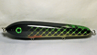 Hughes River Musky 7" Bait Top Prey Color; Green Musky Hornet 