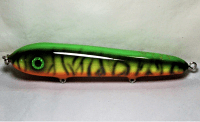 Hughes River Musky 7" Bait Top Prey Color; HR Classic Fire Tiger